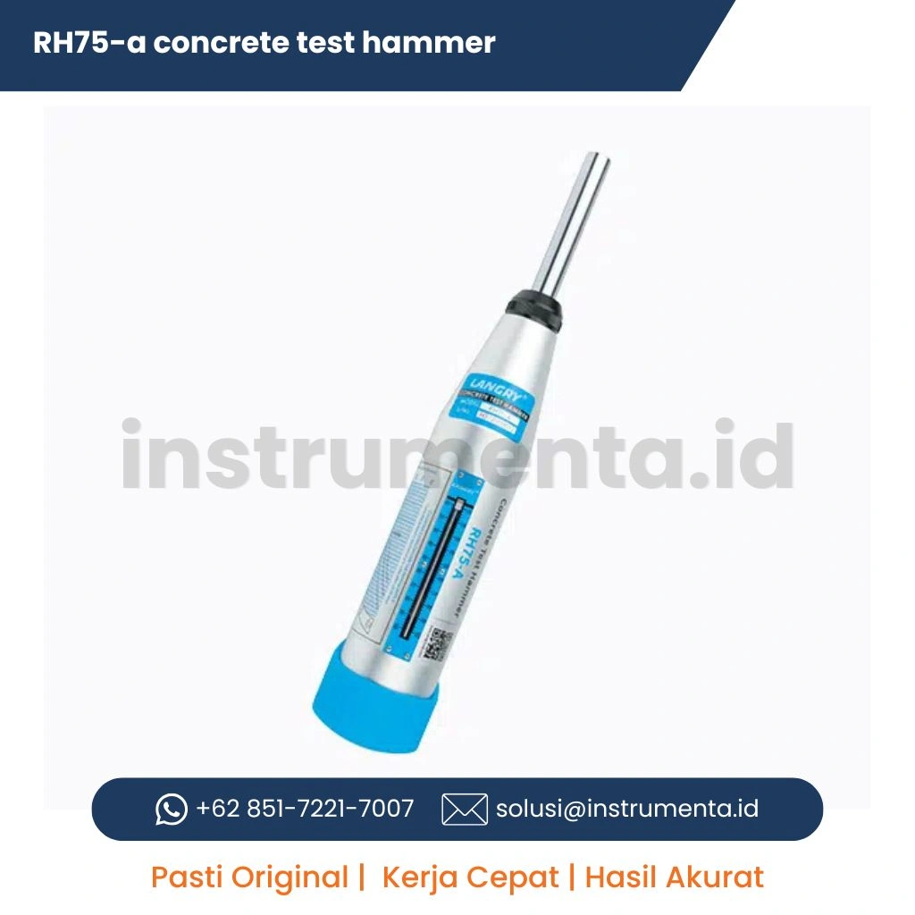 Ready Stock Concrete Test Hammer LANGRY RH75-A Rebound Hammer untuk Pengujian Batu dan Beton NDT